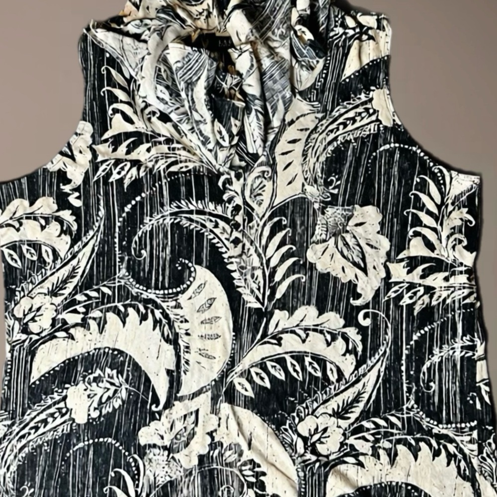 Ralph Lauren Monochrome Floral Top